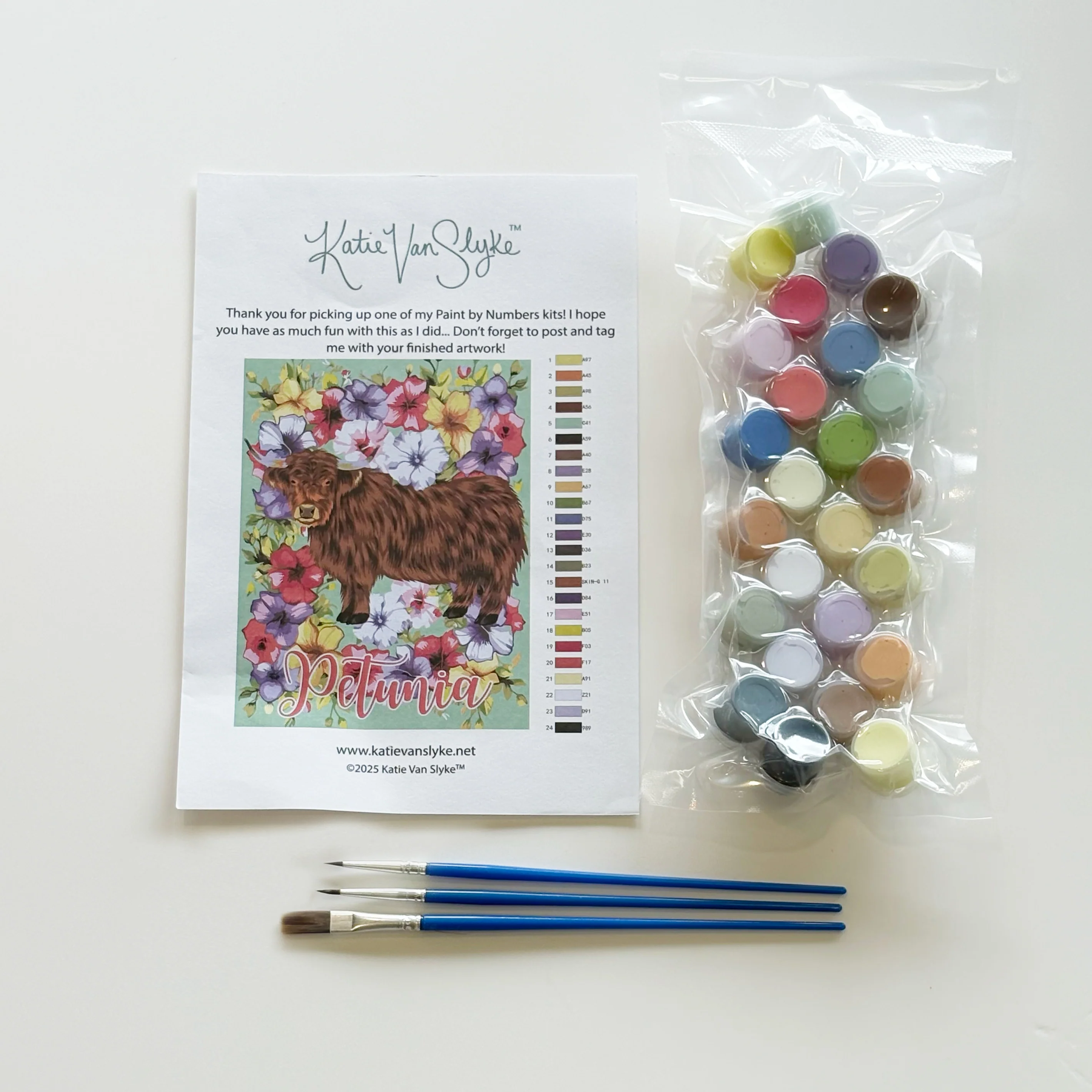Petunia Paint By Number Kit by Katie Van Slyke® - Image 5