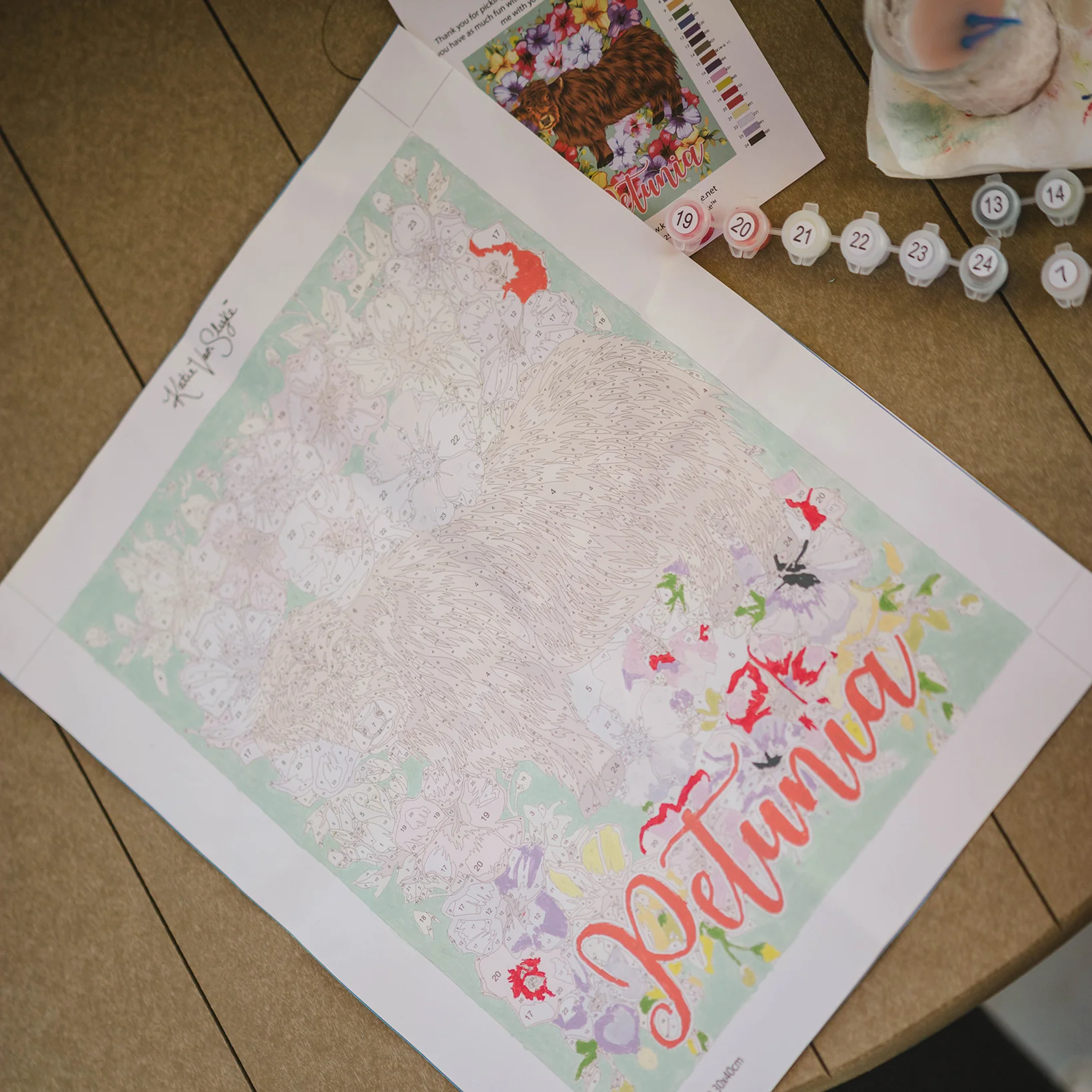 Petunia Paint By Number Kit by Katie Van Slyke® - Image 6